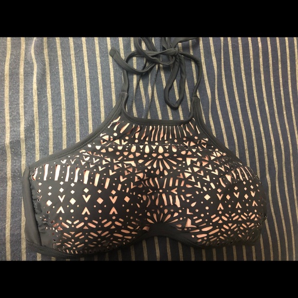 Grey and pink bikini top - Picture 2 of 2